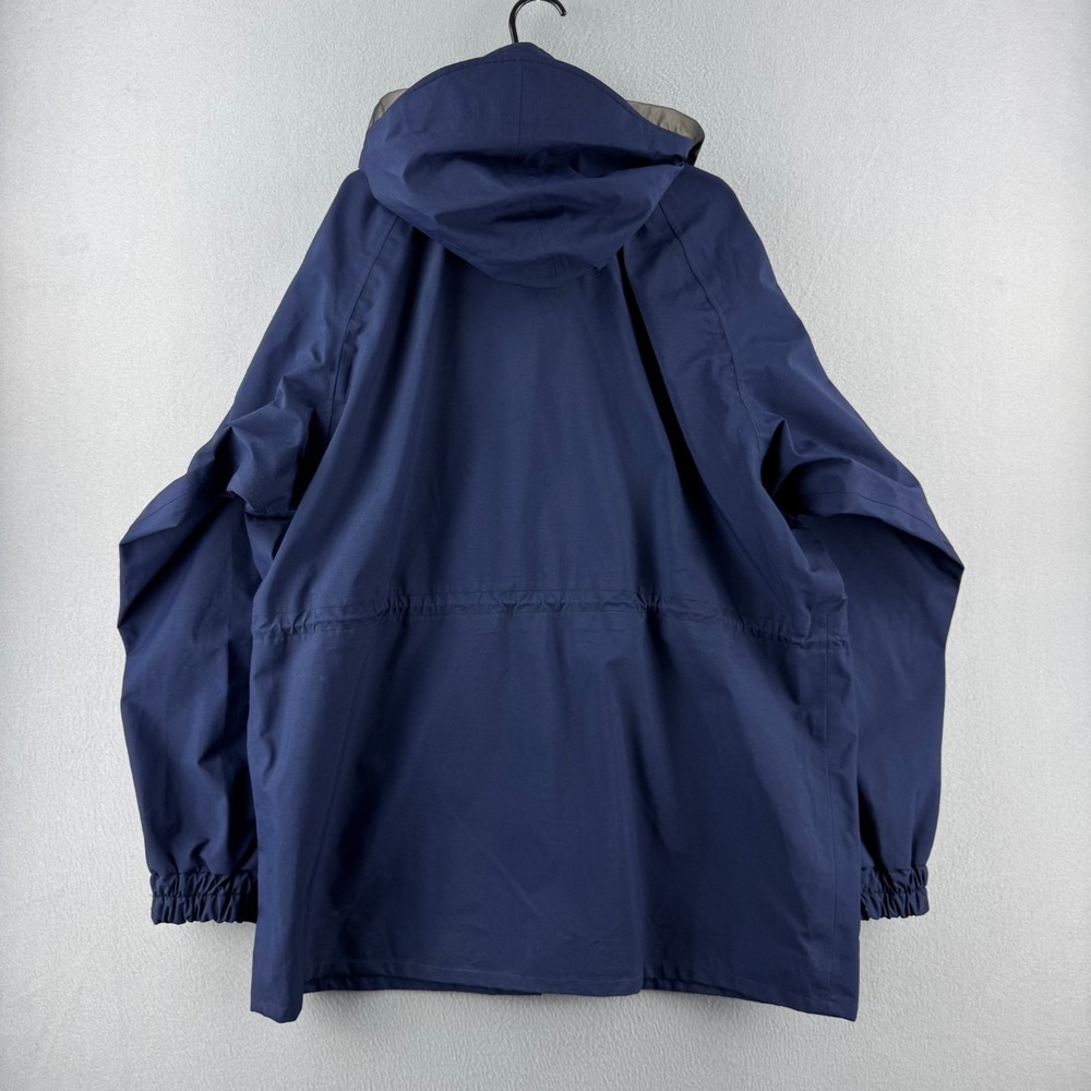 USN Goretex Fowl Weather II Parka Mens Large Blue Waterproof Shell Military USA - Picture 14 of 16